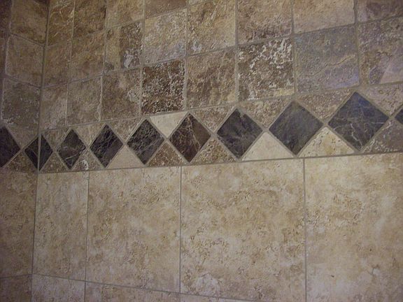 example of custom tile in bathrooms