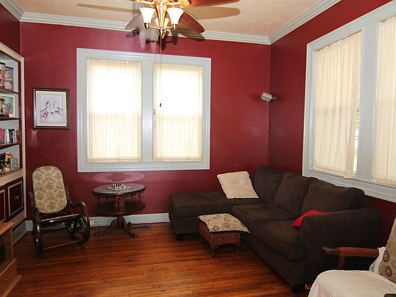 Den with bookshelves