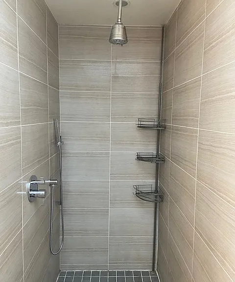 Primary shower.