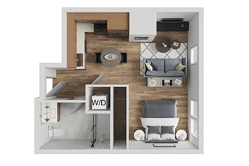 Floor plan Studio B