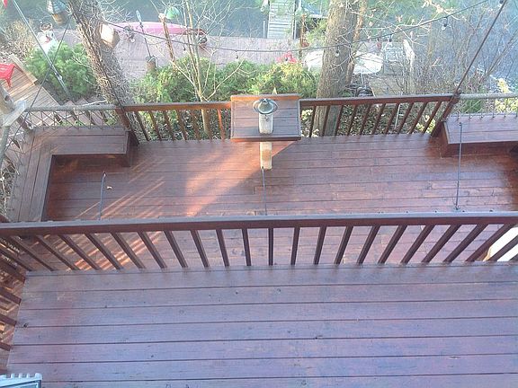 Second and first floor decks