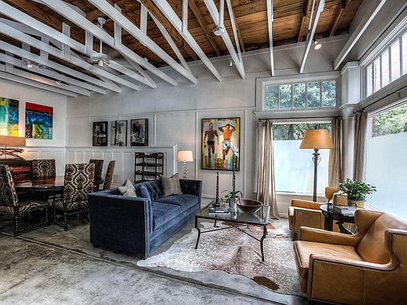 Upon entering this unique home you are struck by how totally unique it is.
