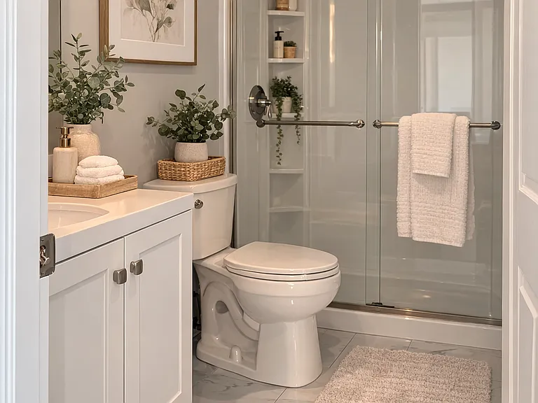 New Large walk-in shower 
Bathroom all newly renovated