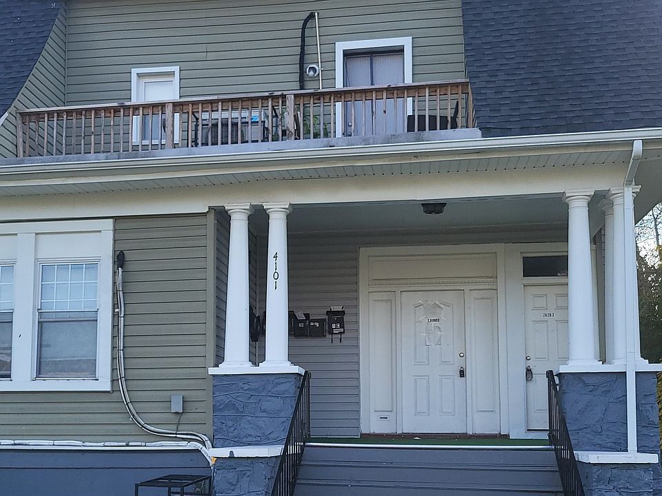 House - Unit is to the left at top of steps