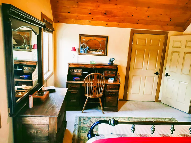 Bedroom with Desk & Walk-In Closet & Storage