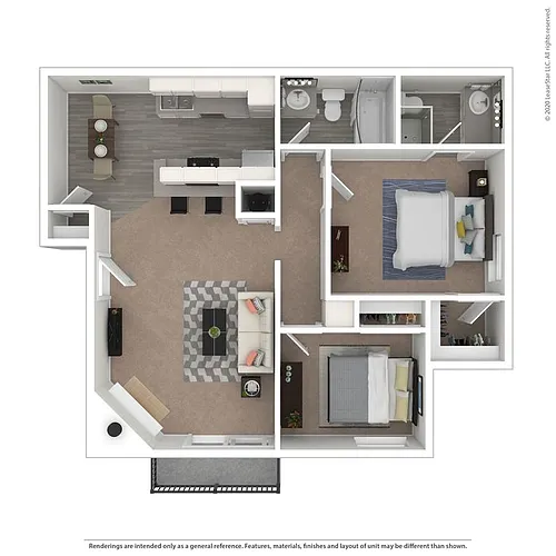 Floor plan 2 Bedroom