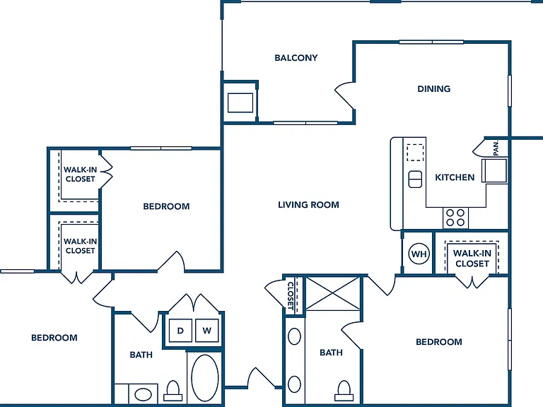 3 Bedroom | 2 Bathroom | 1345 SF 3 Bedroom | 2 Bathroom | 1345 SF