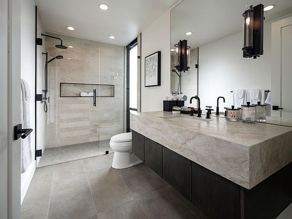 Beautiful spa-like bathroom with oversized walk-in shower