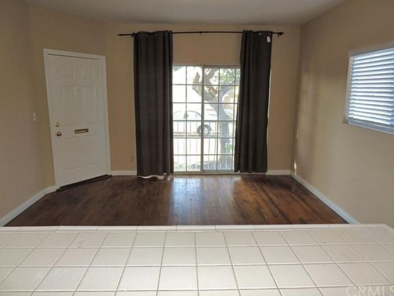 View from kitchen to living room