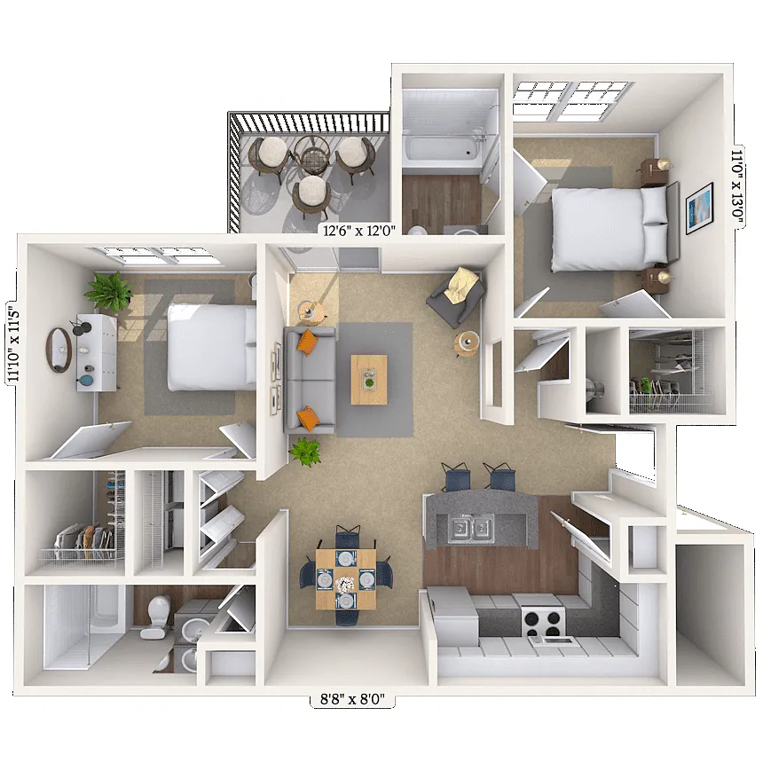 Floor plan Biscayne