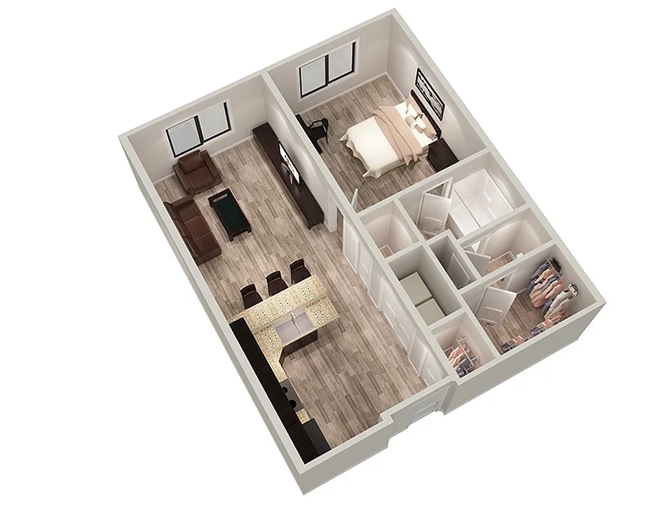 Floor plan A1 - 1X1