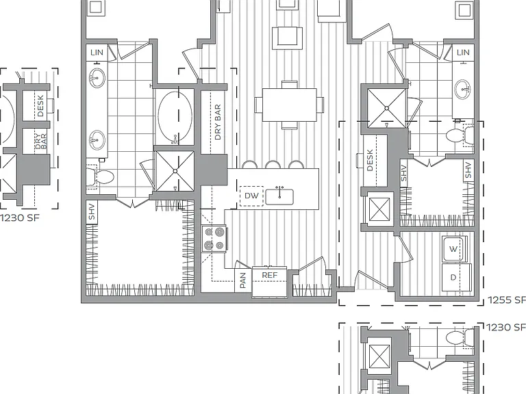 R: 2 bed / 2 bath R: 2 bed / 2 bath