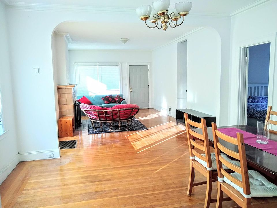 Dining and living room viewed from kitchen