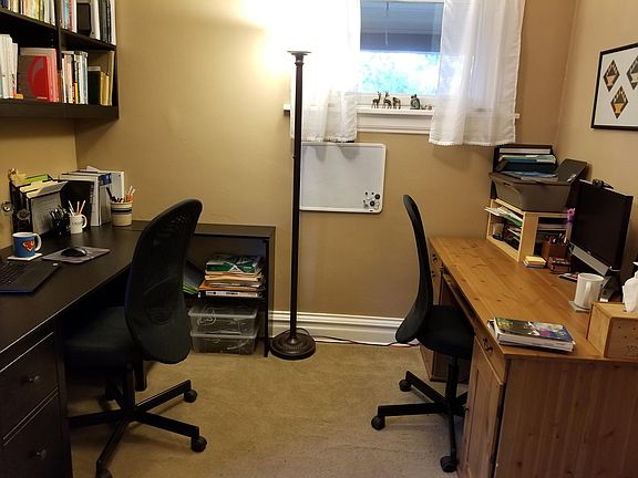 Main floor bedroom currently used as an office