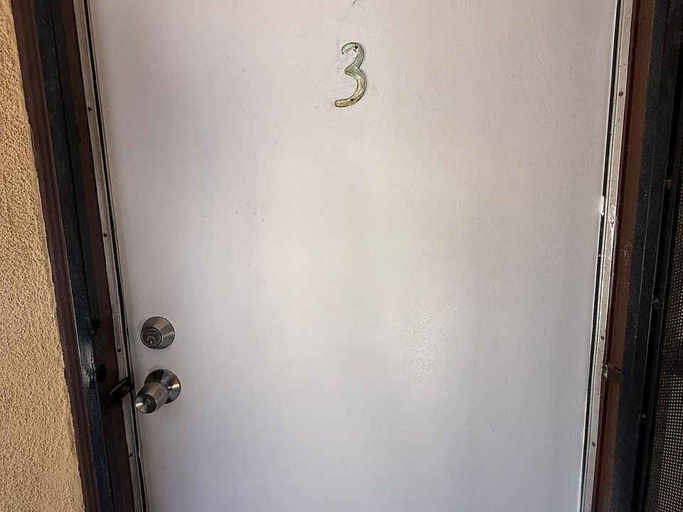 Locked entry door