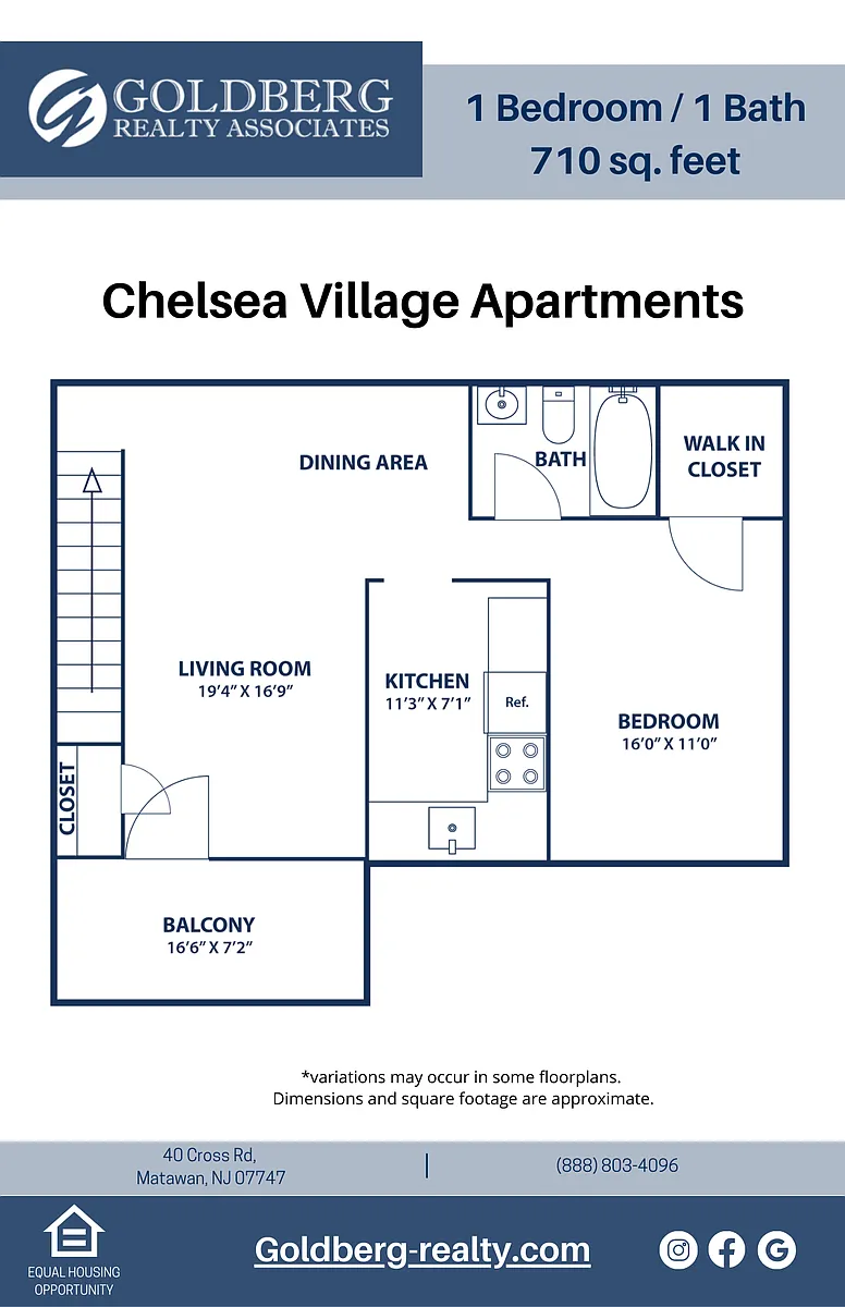 Floor plan One Bedroom