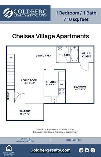Floor plan One Bedroom