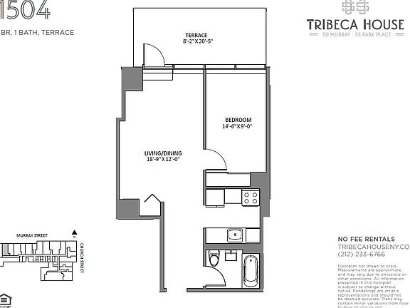2nd image of 50 Murray St APT 1504