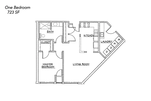 Floor plan One Bedroom