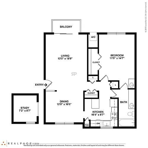 Floor plan 1B1B8