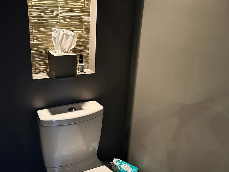 Half bath off kitchen - toilet area