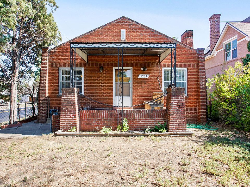 Front of house, corner lot.