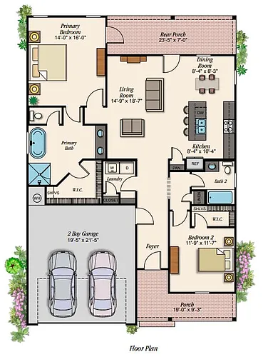 Floor plan 2 Bedroom