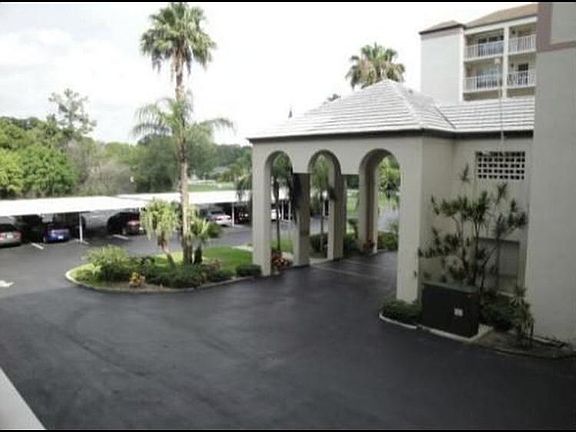 Covered parking and pick-up and drop-off area.