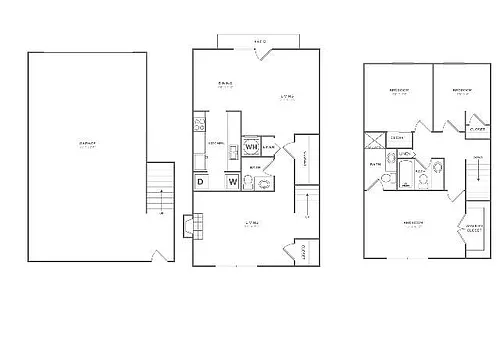 Floor plan Black Oak (1486 SF)