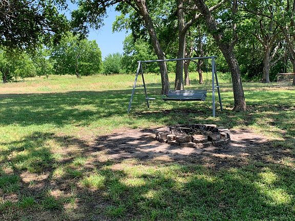Fire pit and swing