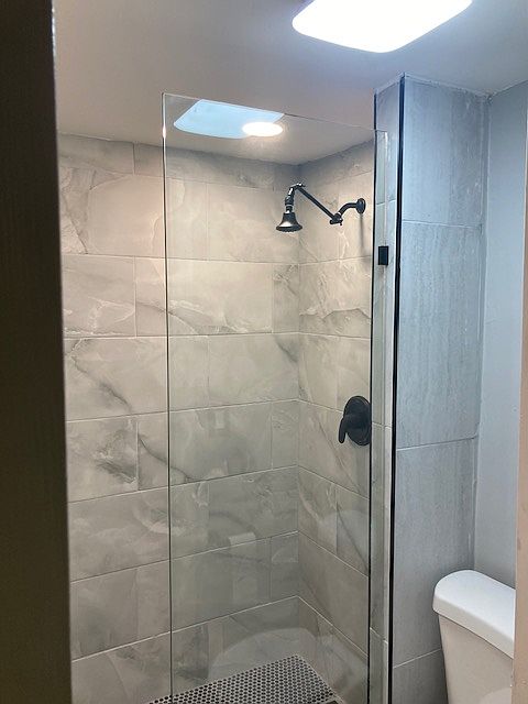 Updated Shower with New Glass