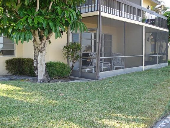 Back Pation - with a view of the golf course