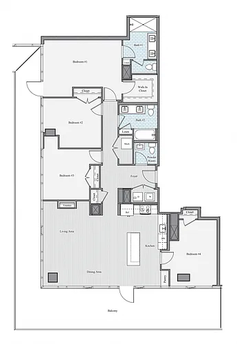 Floor plan 3 DEN N Penthouse