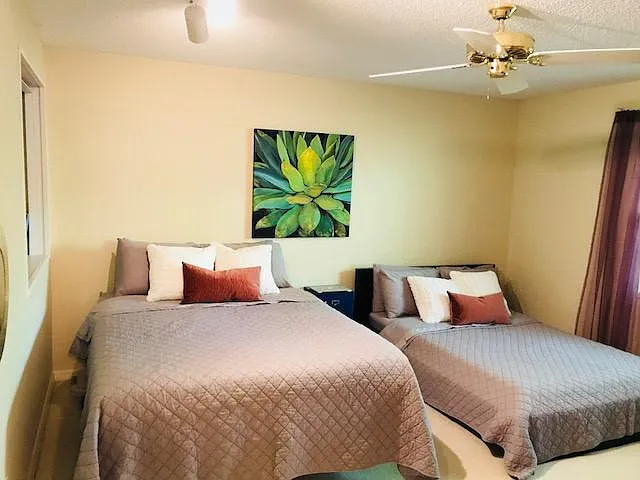 2nd Bedroom features built in shelving