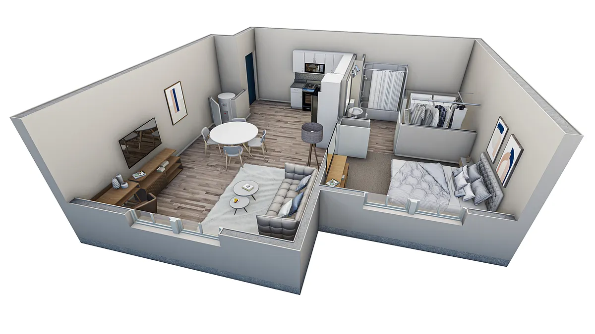 Floor plan 2-1 BR Retreat Overlook
