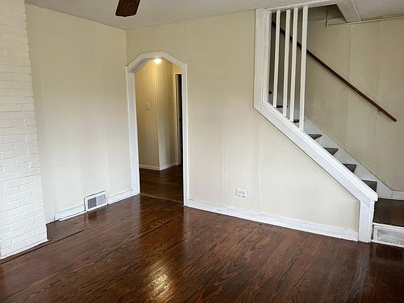 Newly refinished living room floors