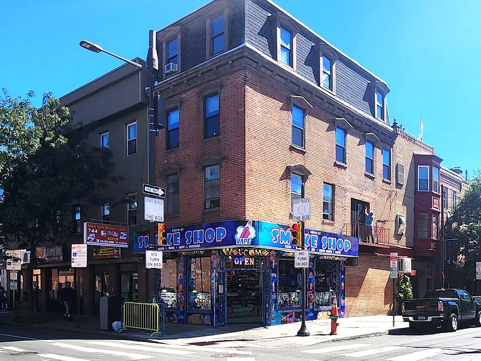 Outside of 746 South Street. From the corner of 8th and South Sts.
