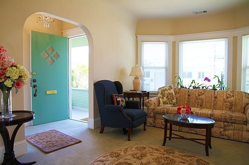 period details in the family room