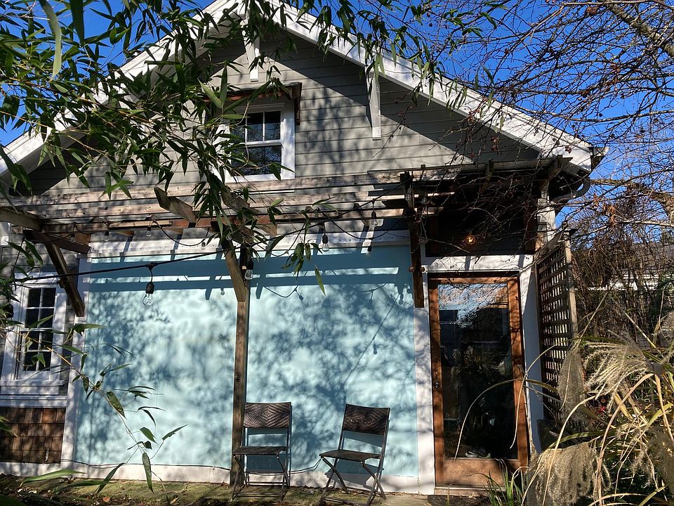 Fresh paint on the front of the house