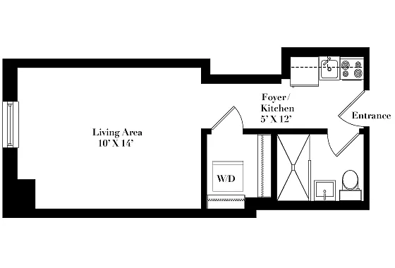 Floor plan A9 - 60% AMI AHSAP