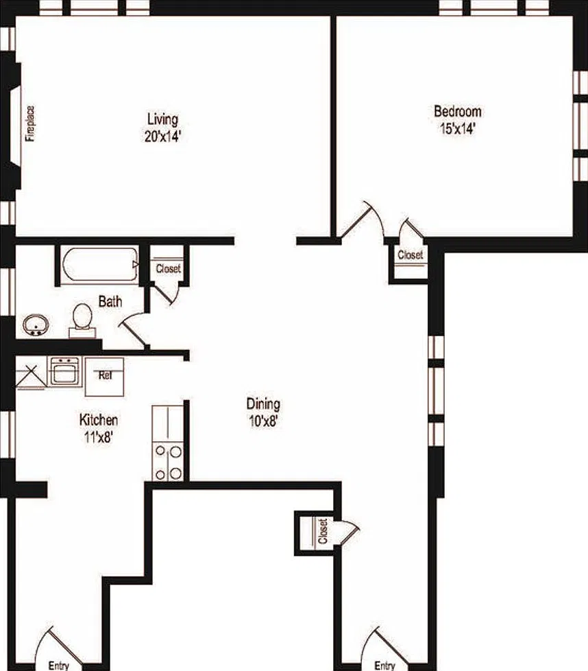 X-Tra Large 1-Bed Belmont-Watertown — Photo 4
