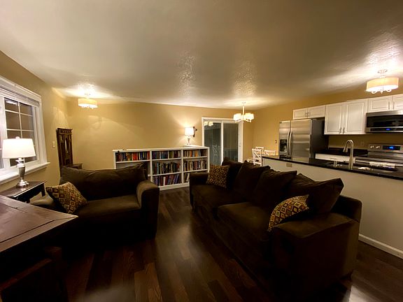 Living room and kitchen