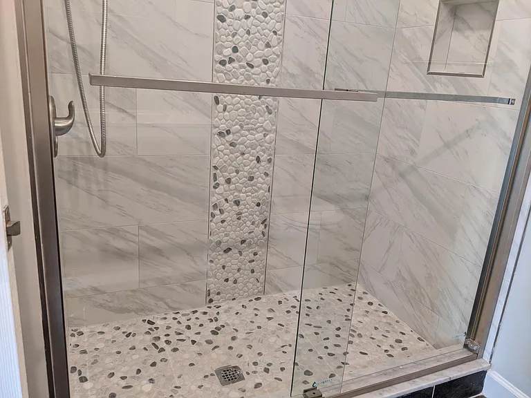 Second floor master bathroom with a walk-in shower