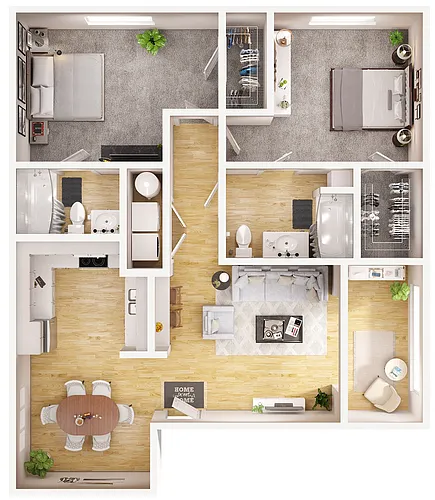 Floor plan 2C