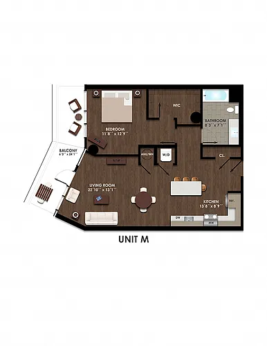 Floor plan 1-M