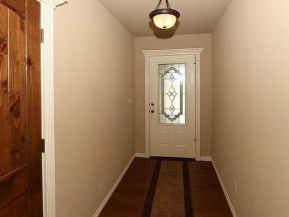 Bright Entry with wood floor