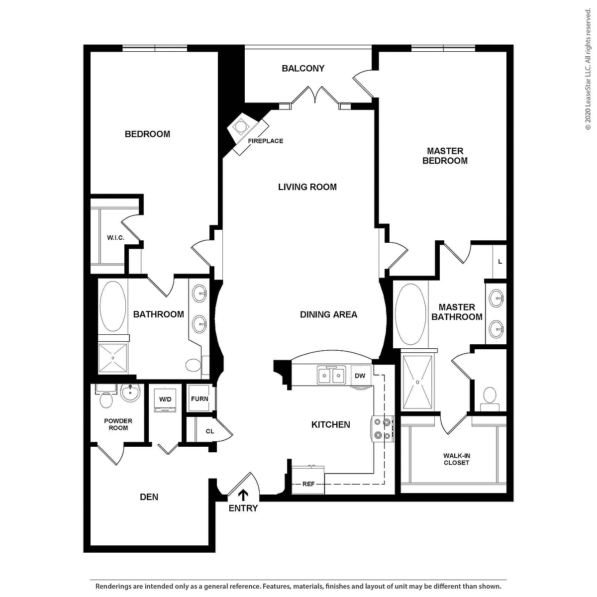 Floor plan 2x2.5+DenE