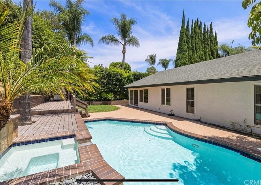 Pool and Spa with private back yard single family living