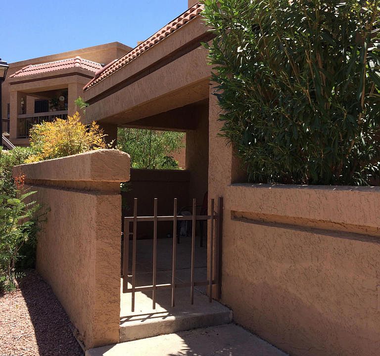 front gated entrance/patio 