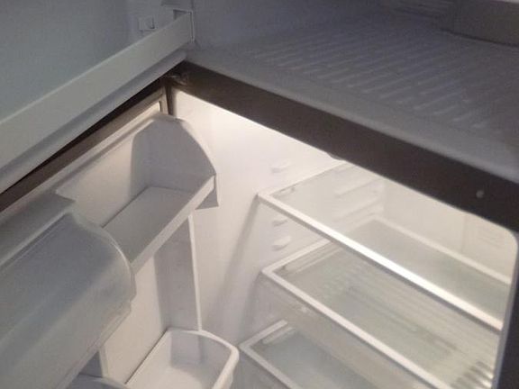 spotlessly clean refrigerator